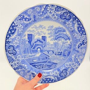Spode Blue and White 'Castle' Collectible Plate